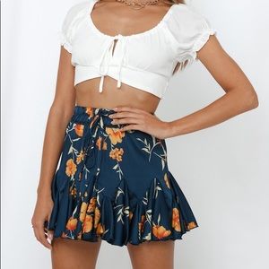 HELLO MOLLY out of the office skirt navy